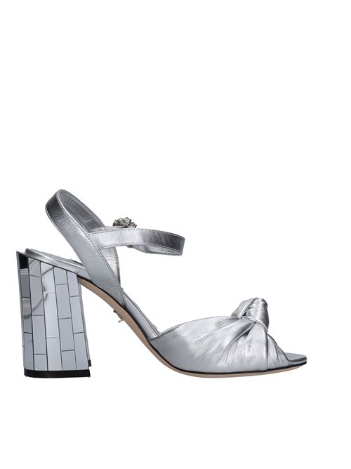 Leather sandals DOLCE&GABBANA | VG0002ARGENTO